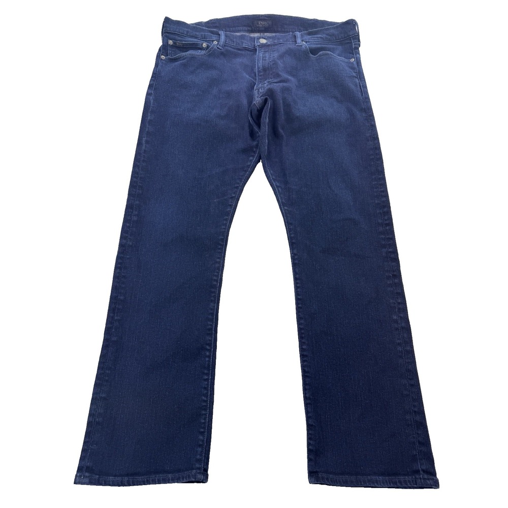 Polo Ralph Lauren Varick Jeans Men Blue 38x30 Slim Straight Denim